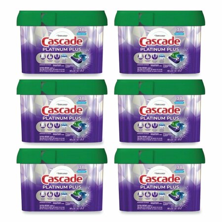 CASCADE Platinum Plus ActionPacs Dishwasher Detergent Pods, Fresh Scent, 20.7 oz Tub, 228PK 80374823